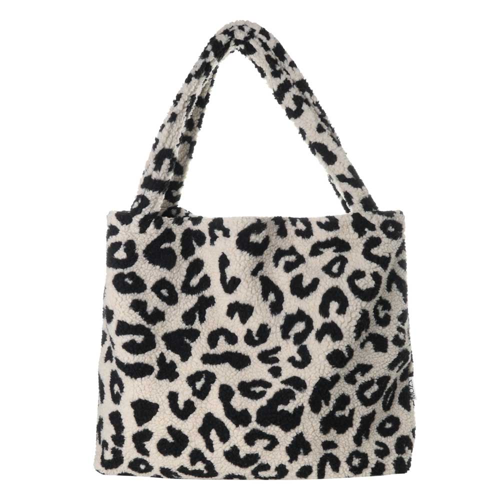 Teddy Mom Bag - Leopard White - Diaper bag