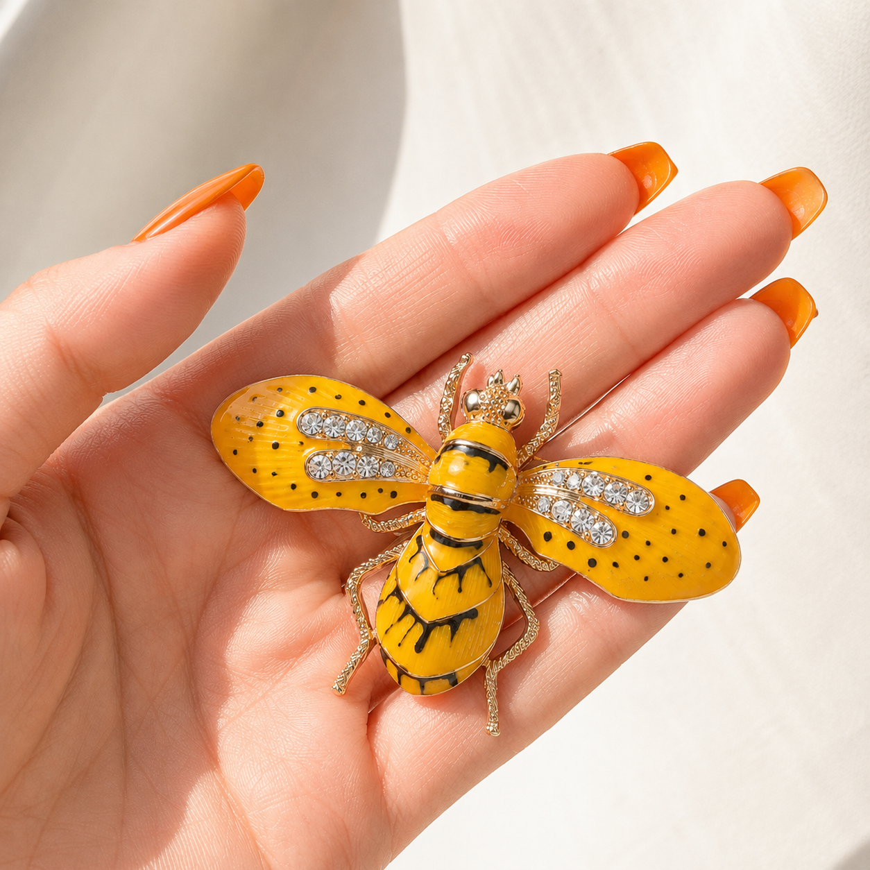 Yellow Bee Brooch