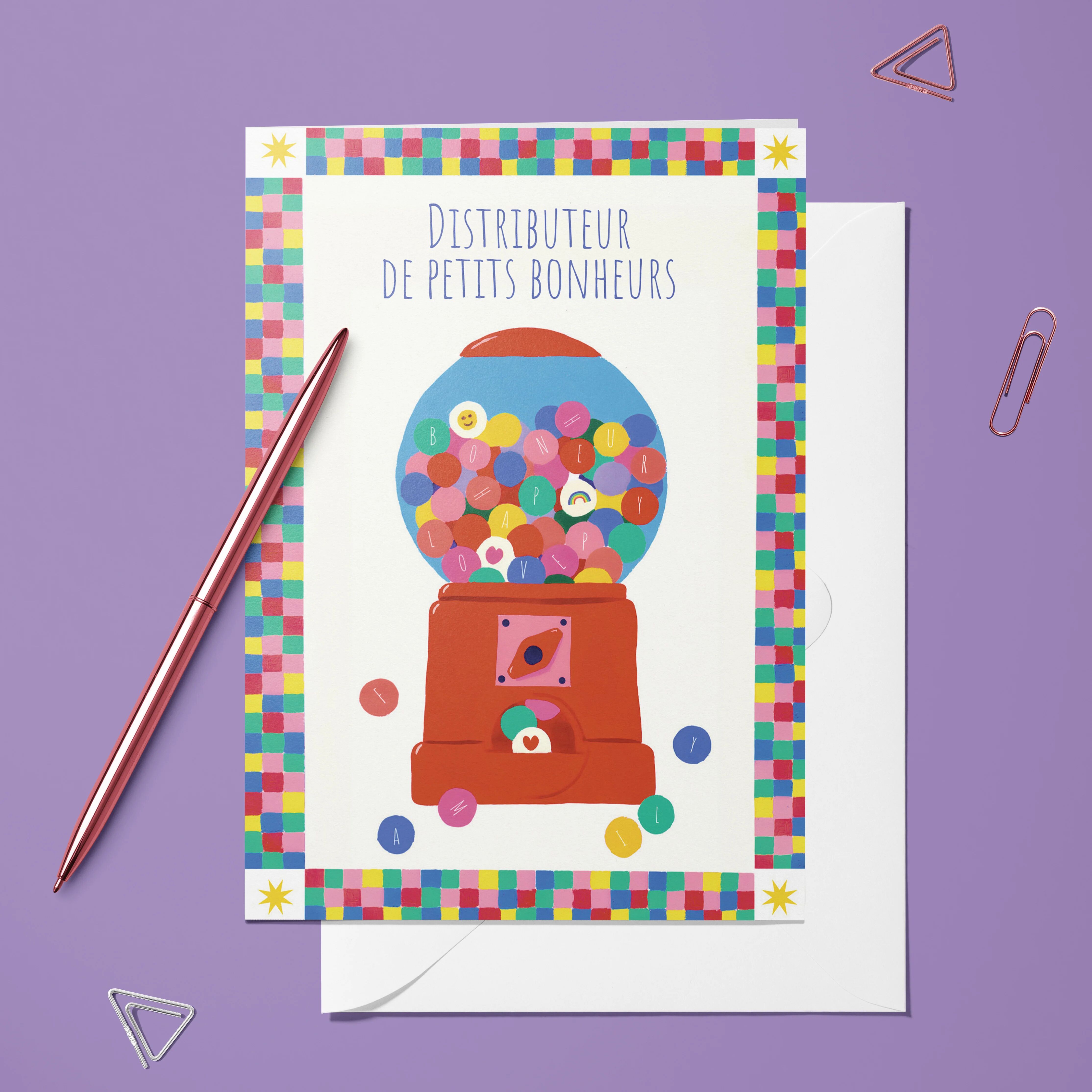 Folded card – Dispenser of little joys