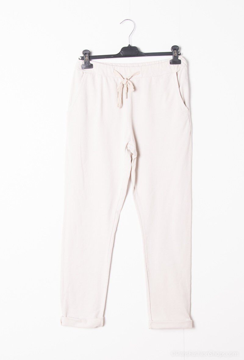 plain cotton jogging pants