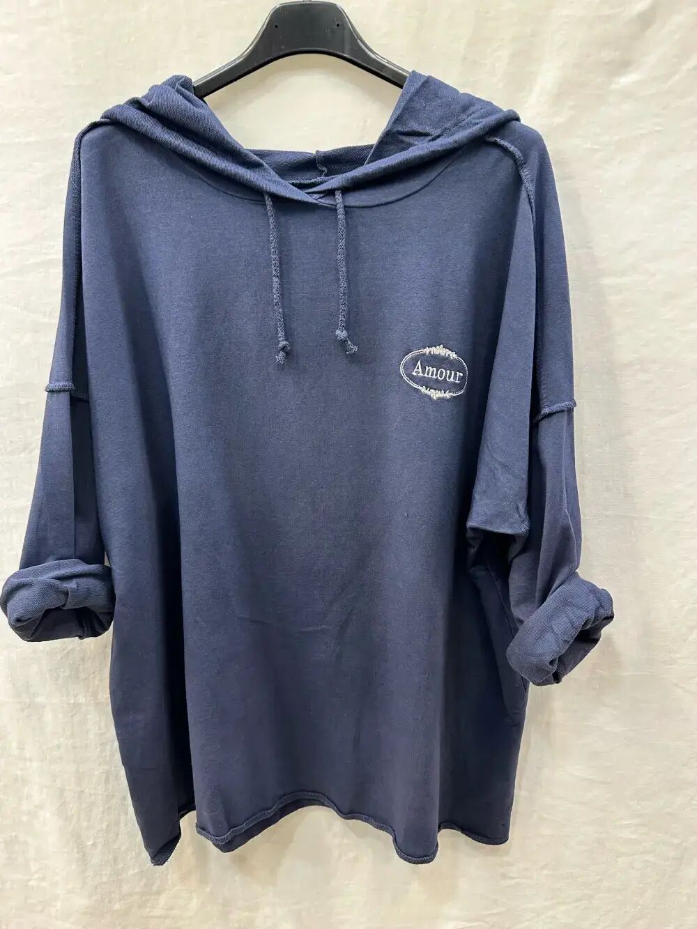Love embroidered hoodie