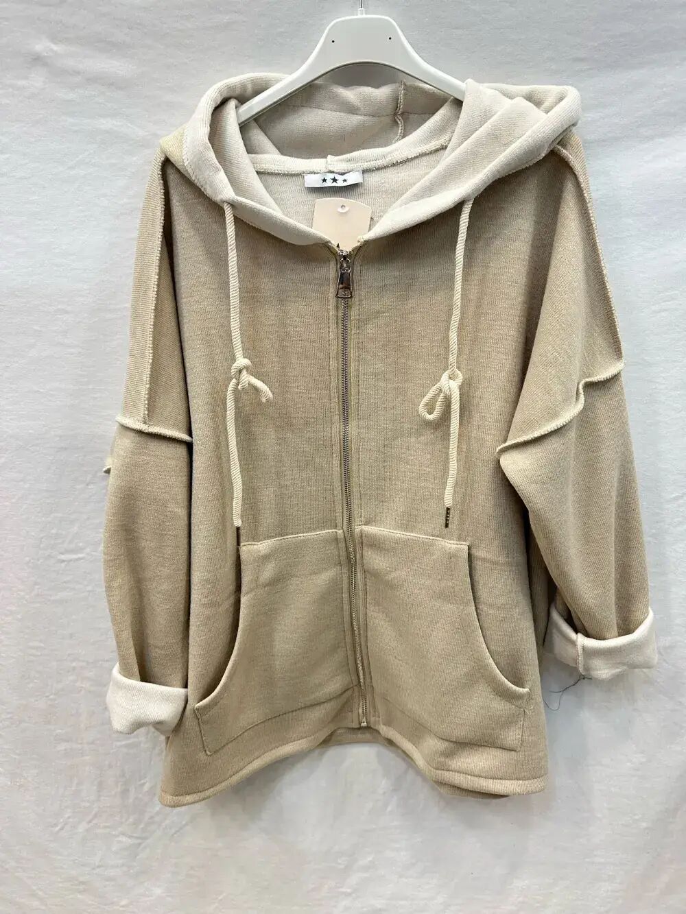 Zip-Up Hooded Vest