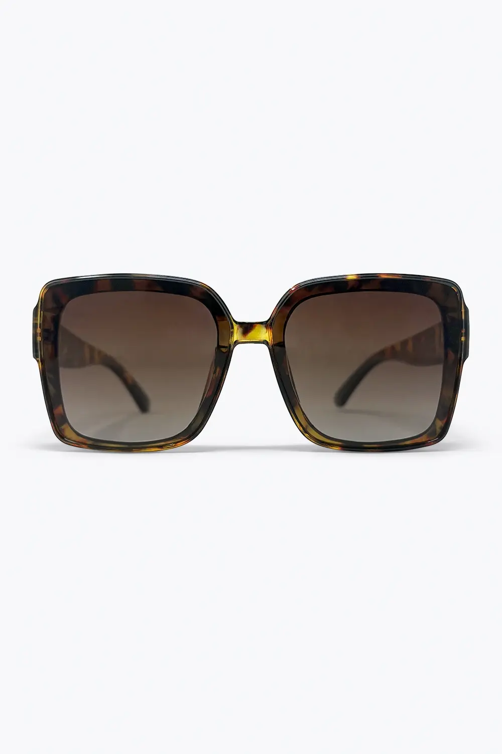Tortoiseshell Square Sunglasses - Brown Gradient Lenses 3250-02 Women main image 3