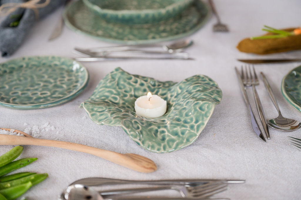 Tealight Candle Holder in Teal - Dedadas
