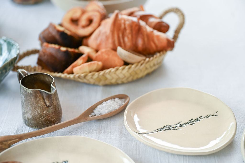Bread Plate in Dark Teal - Primavera