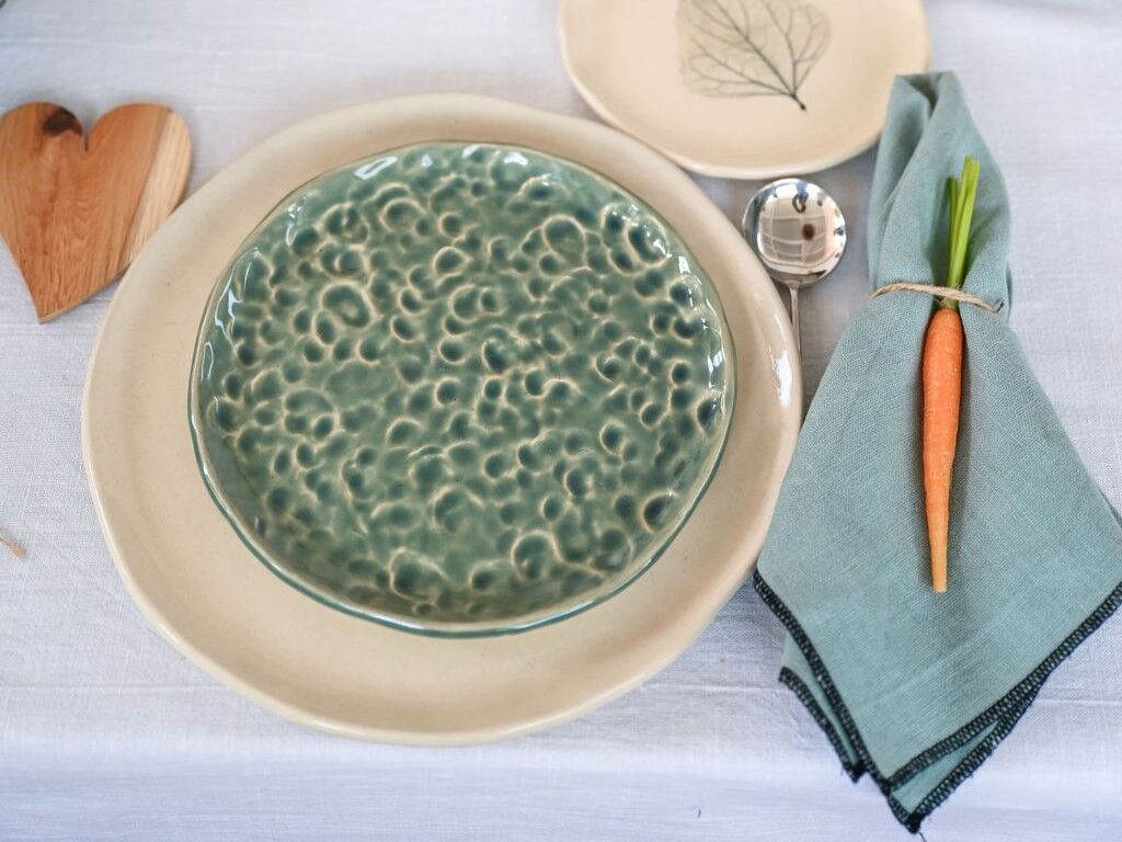 Dessert Plate in Teal - Dedadas