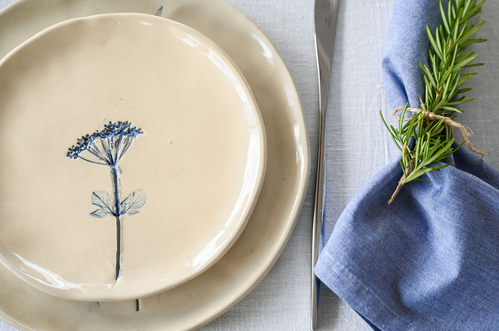 Dessert Plate in Cobalt Blue - Primavera