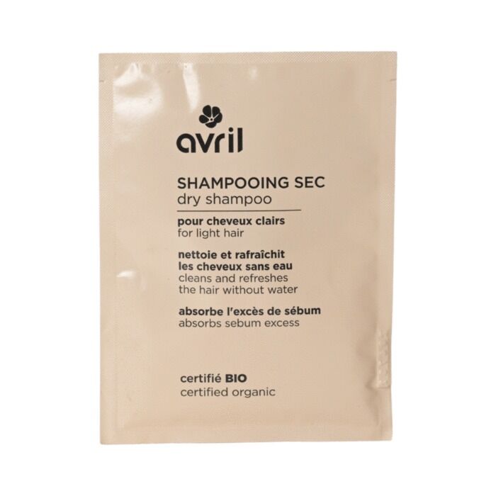 Dry shampoo powder for light hair, 30g, certified organic