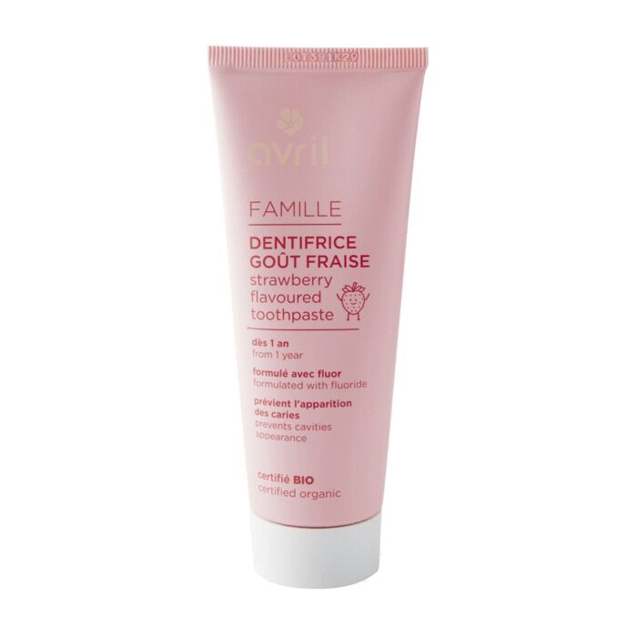Children's toothpaste - strawberry flavor 75 ml - Certified organic