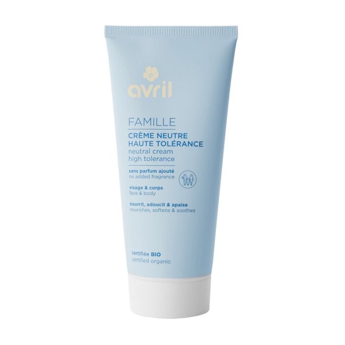 High-tolerance neutral cream 200ml - Certified organic