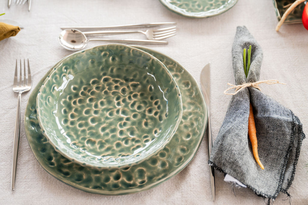 Dinner Plate in Teal - Dedadas