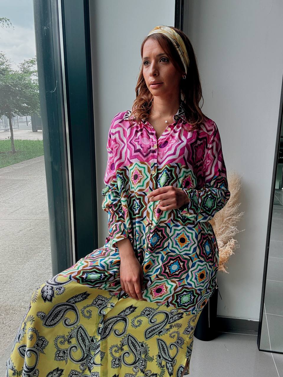 Graphic print shirt dress – Modern bohemian style