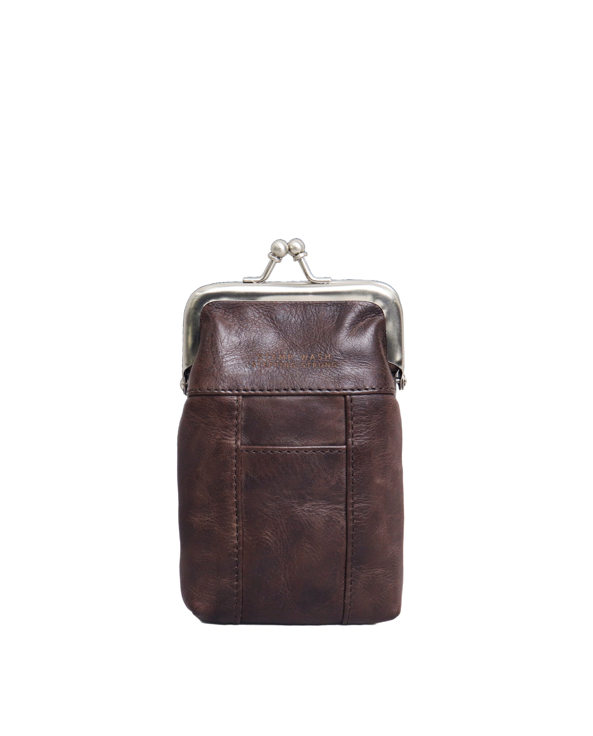 STAMP 99004 washed leather tobacco pouch, mouthpiece closure