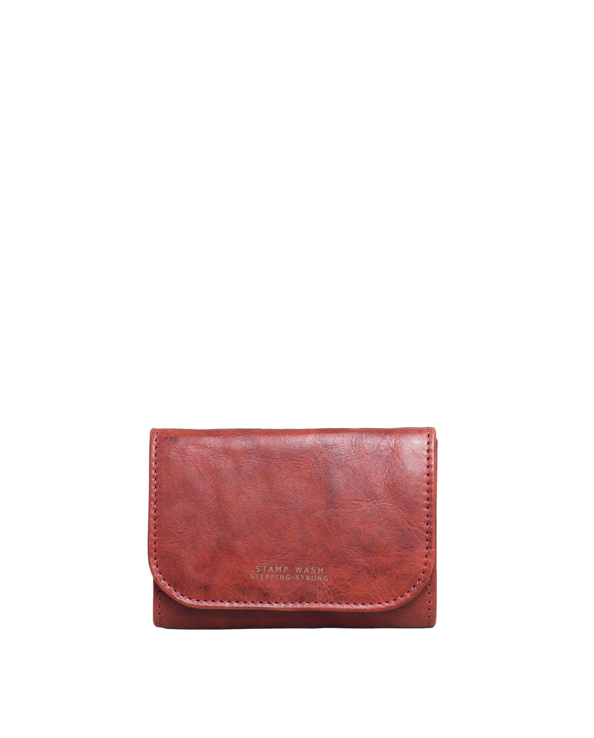 Compact tobacco pouch in washed leather STAMP 99005