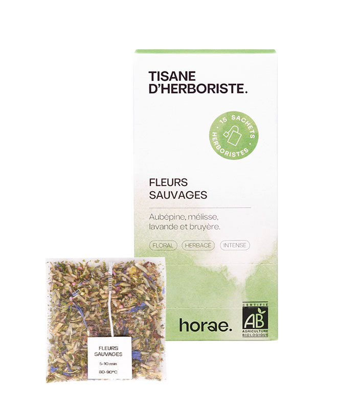 Wildflowers – Organic herbal tea in sachets – Box of 15 sachets