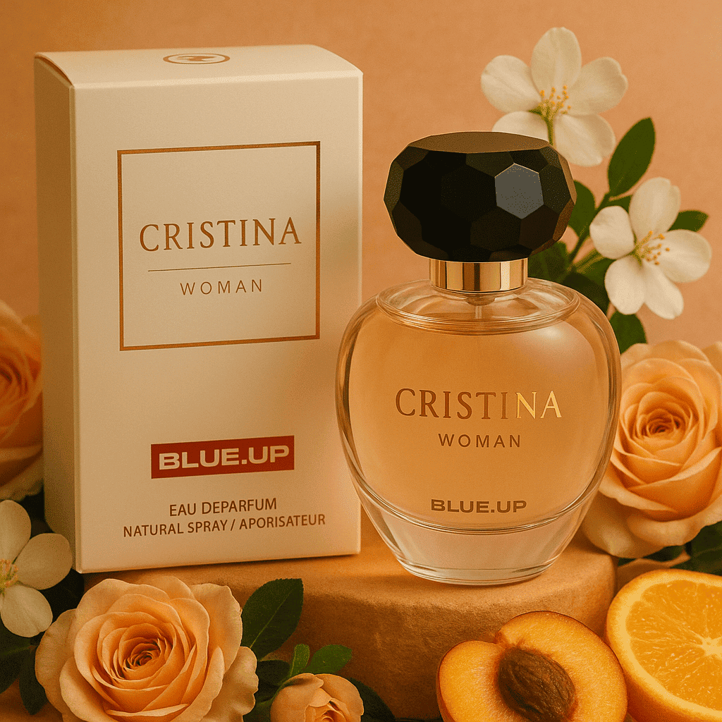 BLUE UP CRISTINA – Eau de parfum for women 100 ml | Floral, woody and fruity inspiration
