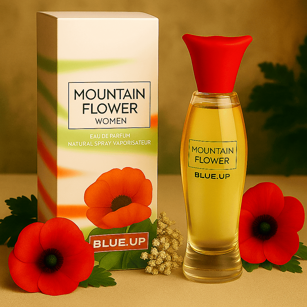 BLUE UP MOUNTAIN FLOWER WOMEN – Eau de parfum for women 100 ml | Powdery and woody floral inspiration