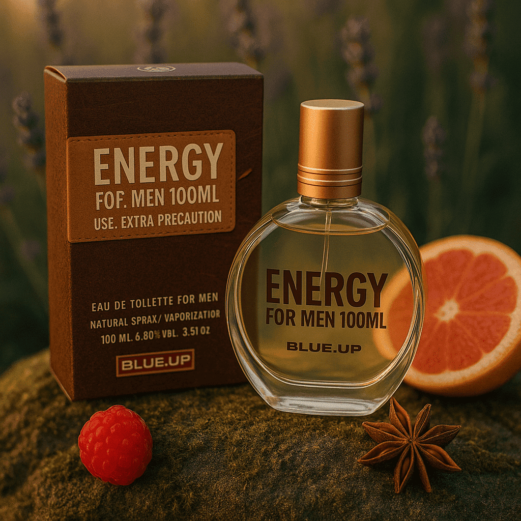 BLUE UP ENERGY FOR LIFE MEN – Men's Eau de Toilette 100 ml | Invigorating fruity woody inspiration