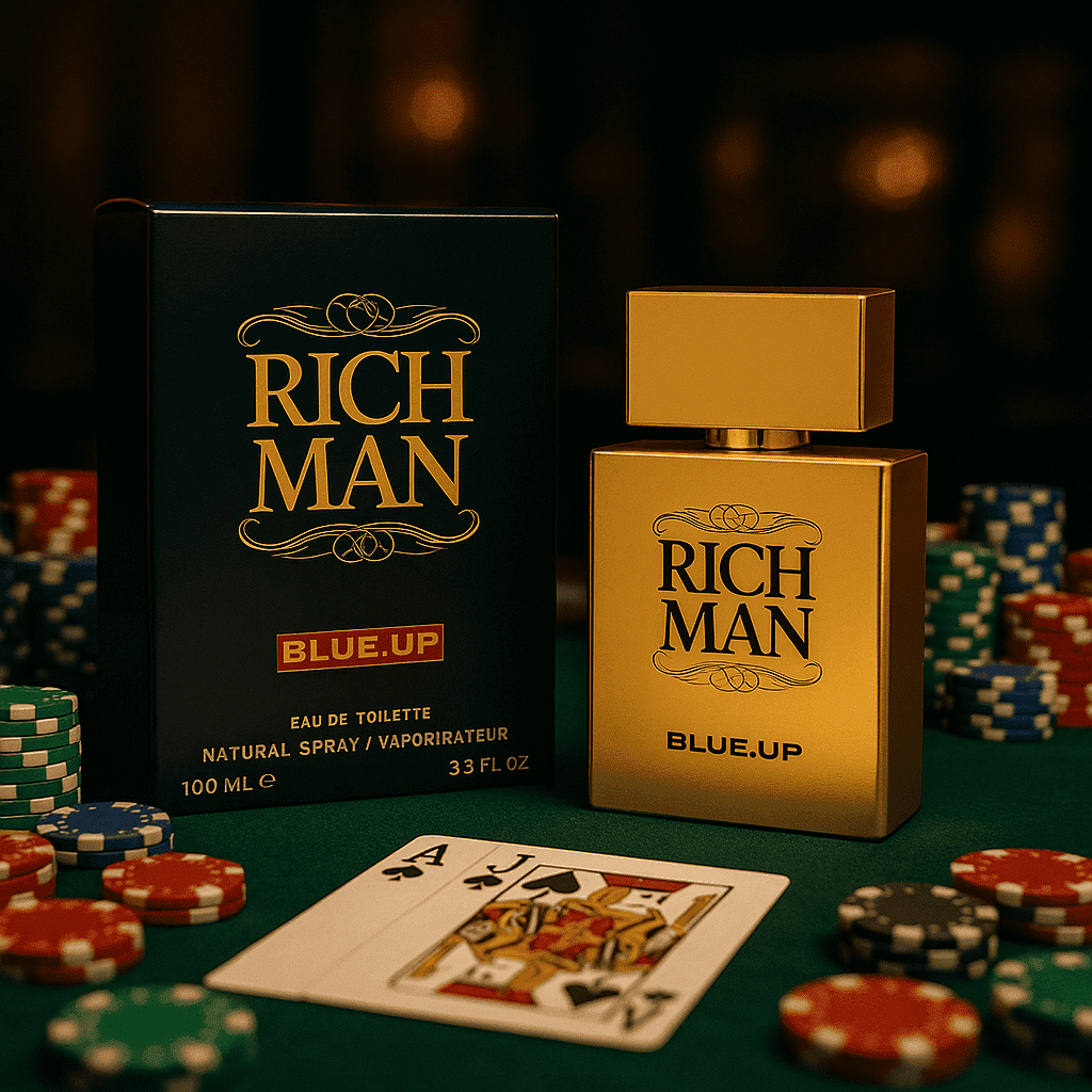 Blue-Up Rich Man Square – Men's Eau de Parfum | Sensual Spicy Woody