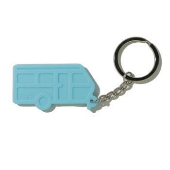 Porte-clés, Caravane, turquoise