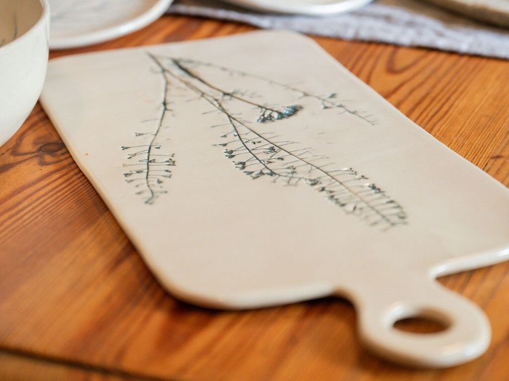 Long Serving Board in Dark Teal - Primavera