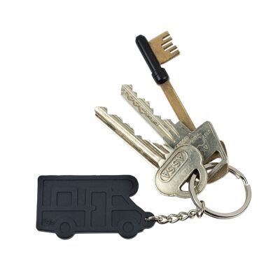 Schlüsselanhänger, Camper Classic, schwarz