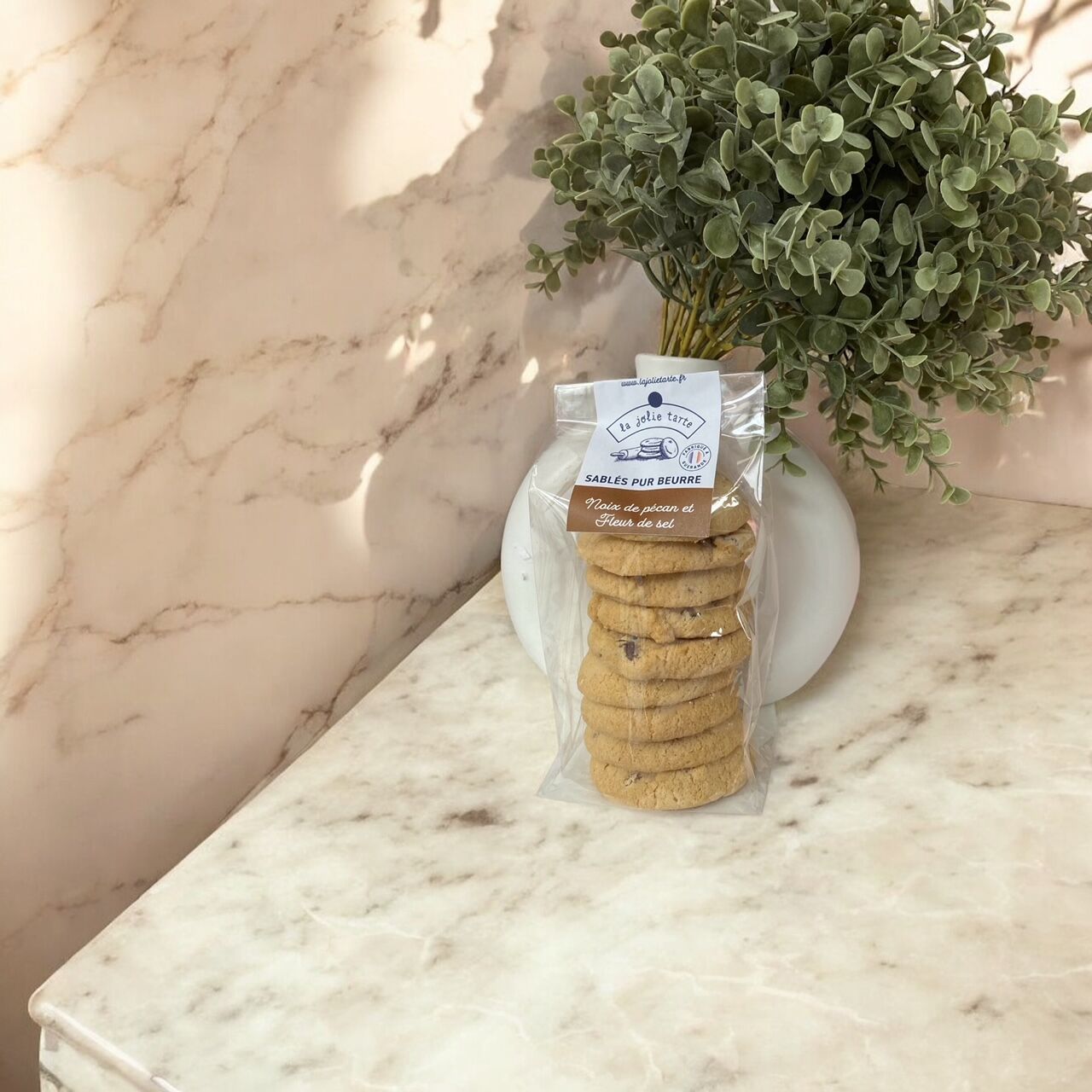 Shortbread-Kekse mit Pekannüssen (125 g) – ausschließlich mit Butter