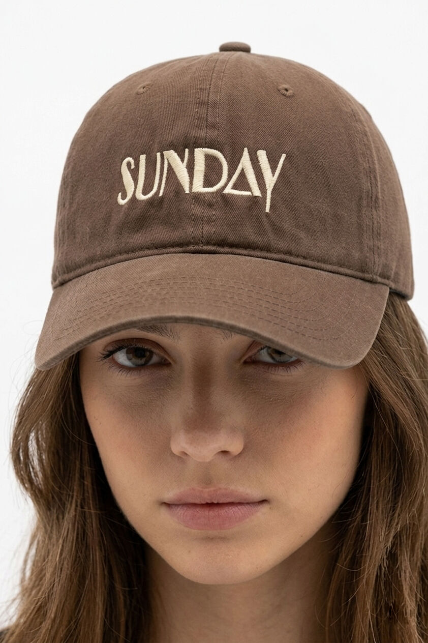 Casquette en coton 100% brodé SUNDAY
