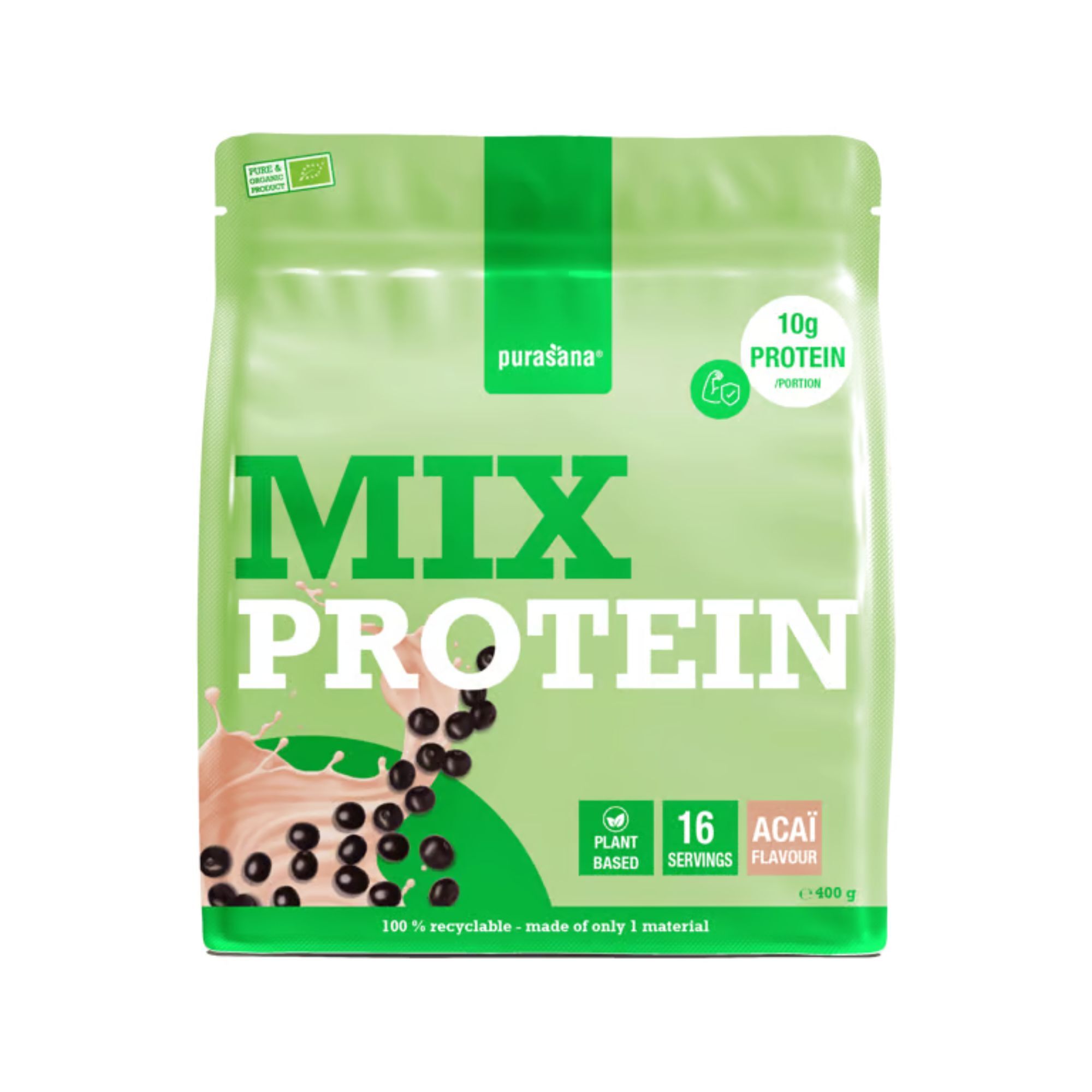 Erbsen-, Sonnenblumen- und Rote-Bete-/Acai-Proteine ​​– 400 g