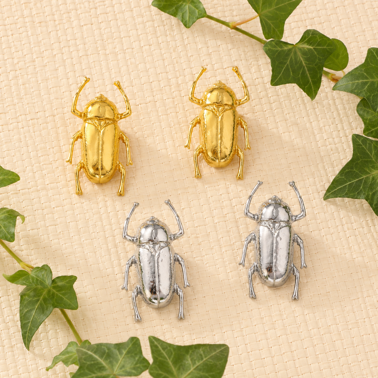 Vintage Beetle Earrings