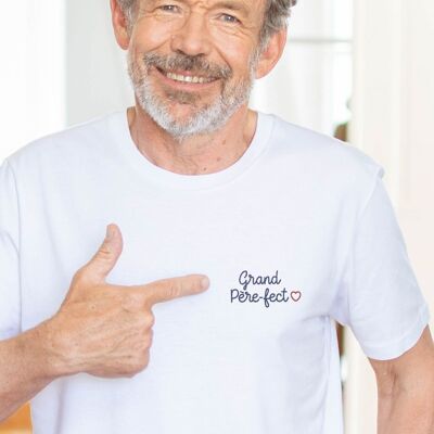 Camiseta de hombre perfecta para el abuelo (bordada) - Regalo del Día del Abuelo