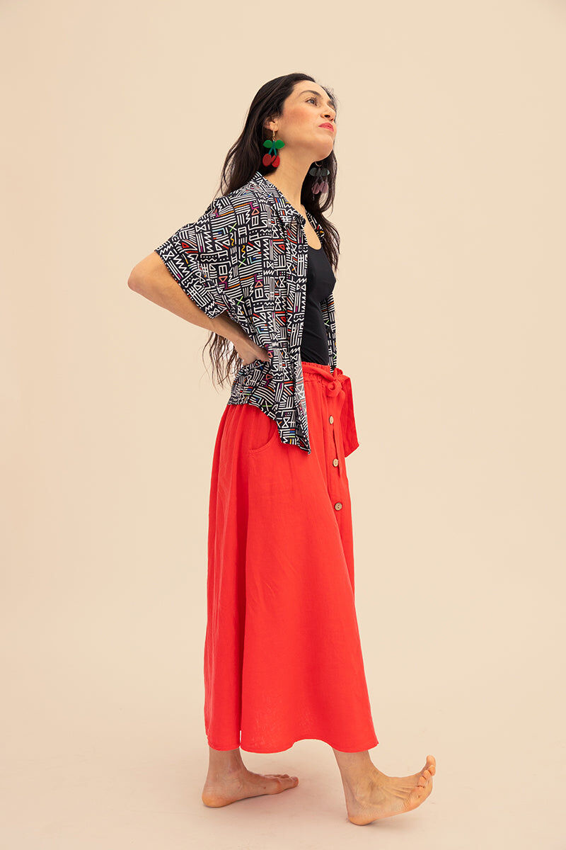Ilheus Casamance Kurzarmhemd mit Print