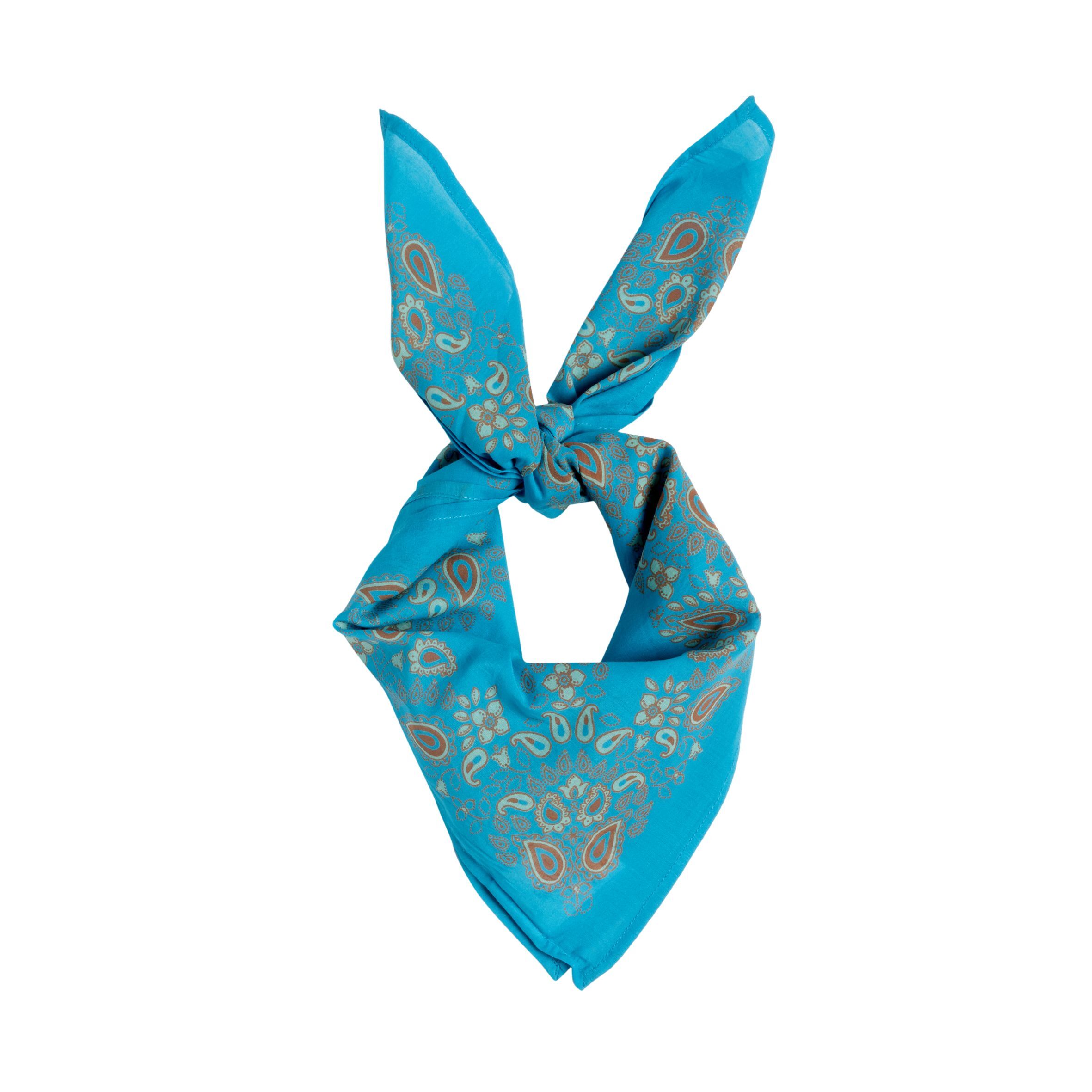 Children's Indian Scarf - Cobalt Blue Bandana