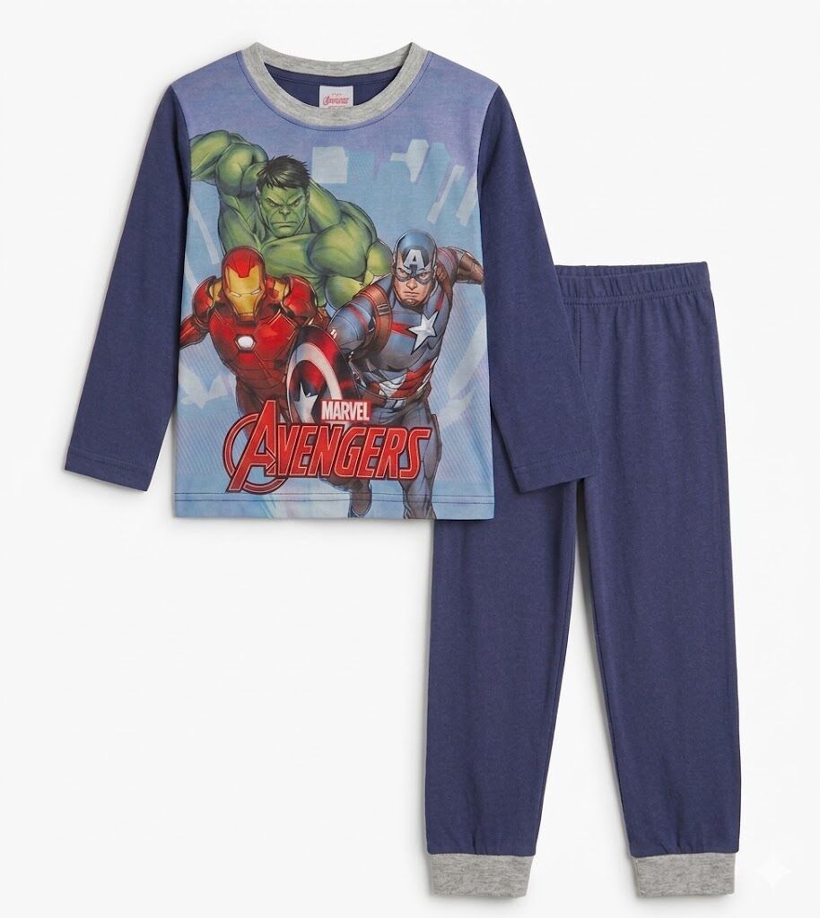 Marvel Avengers Pyjama-Sets für Kinder – Iron Man, Hulk & Captain America