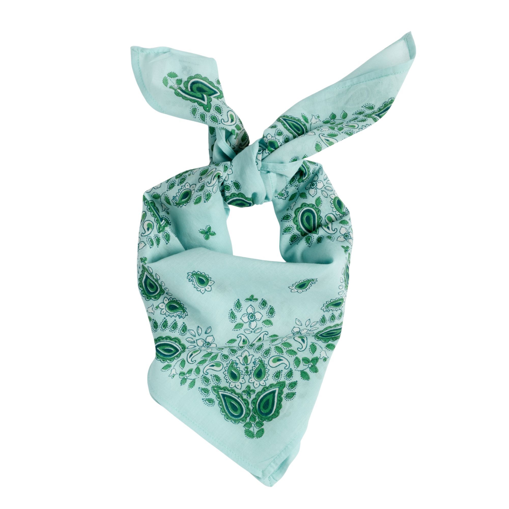 Children's Indian Scarf - Light Green Bandana