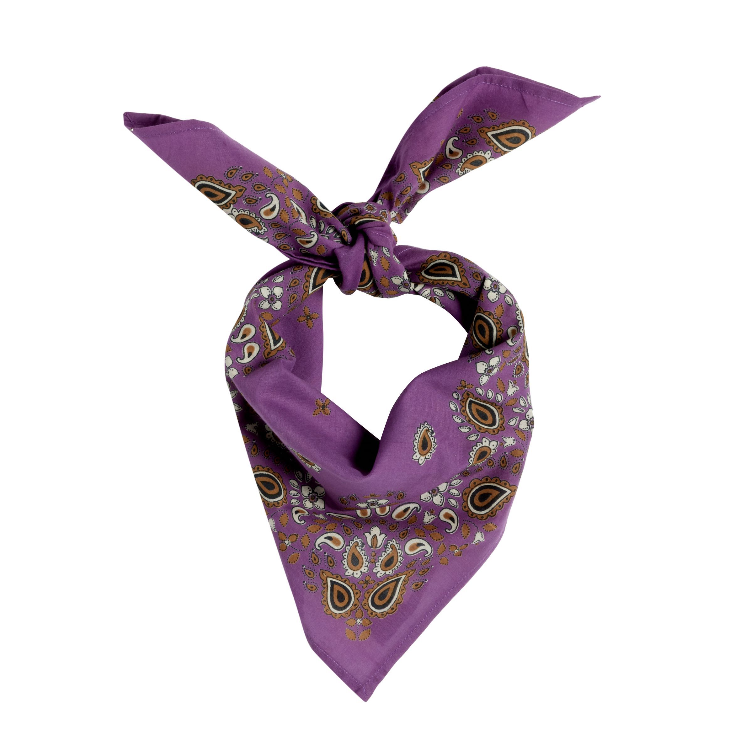 Children's Indian Scarf - Purple Bandana