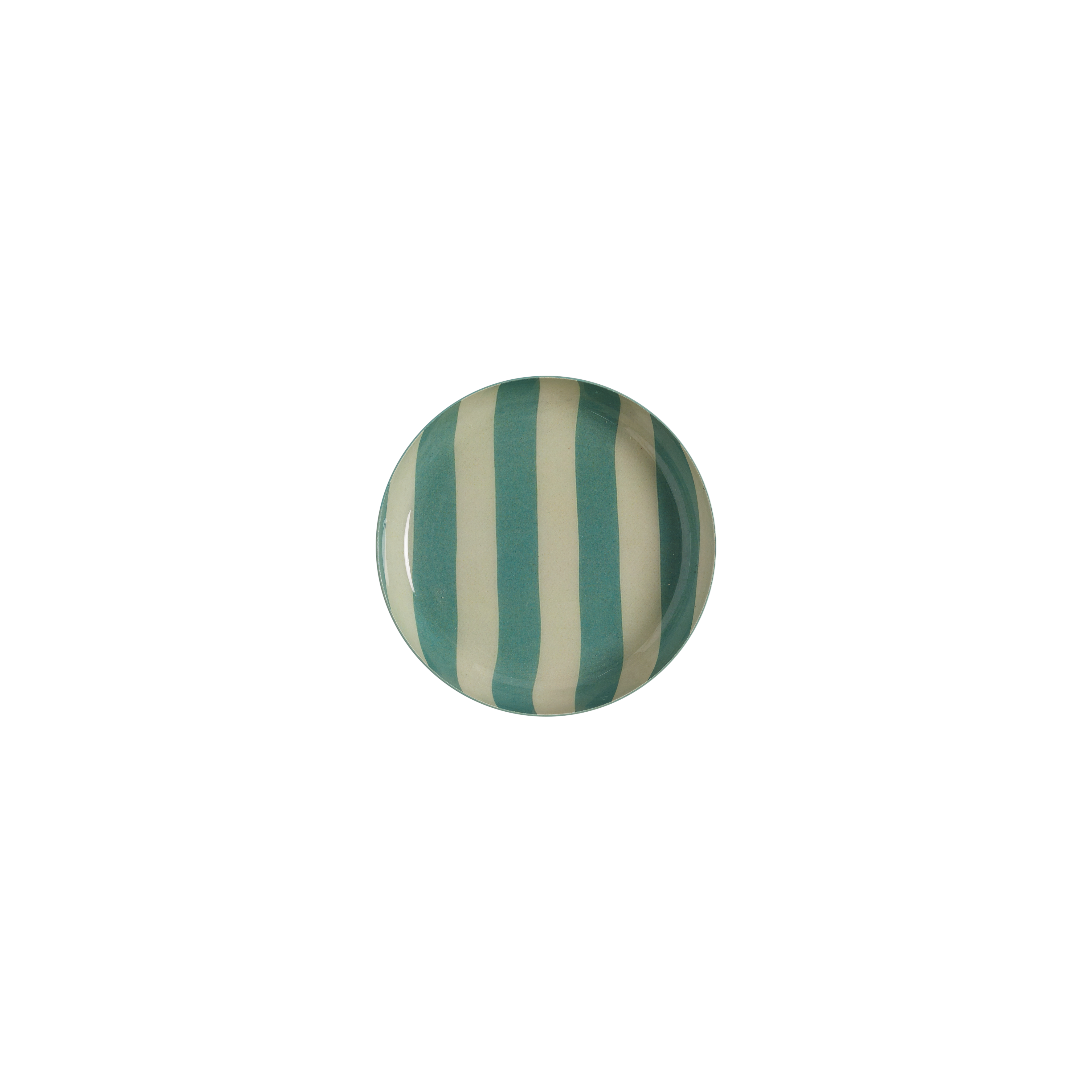 Rondo 10cm Tray - Emerald Stripes