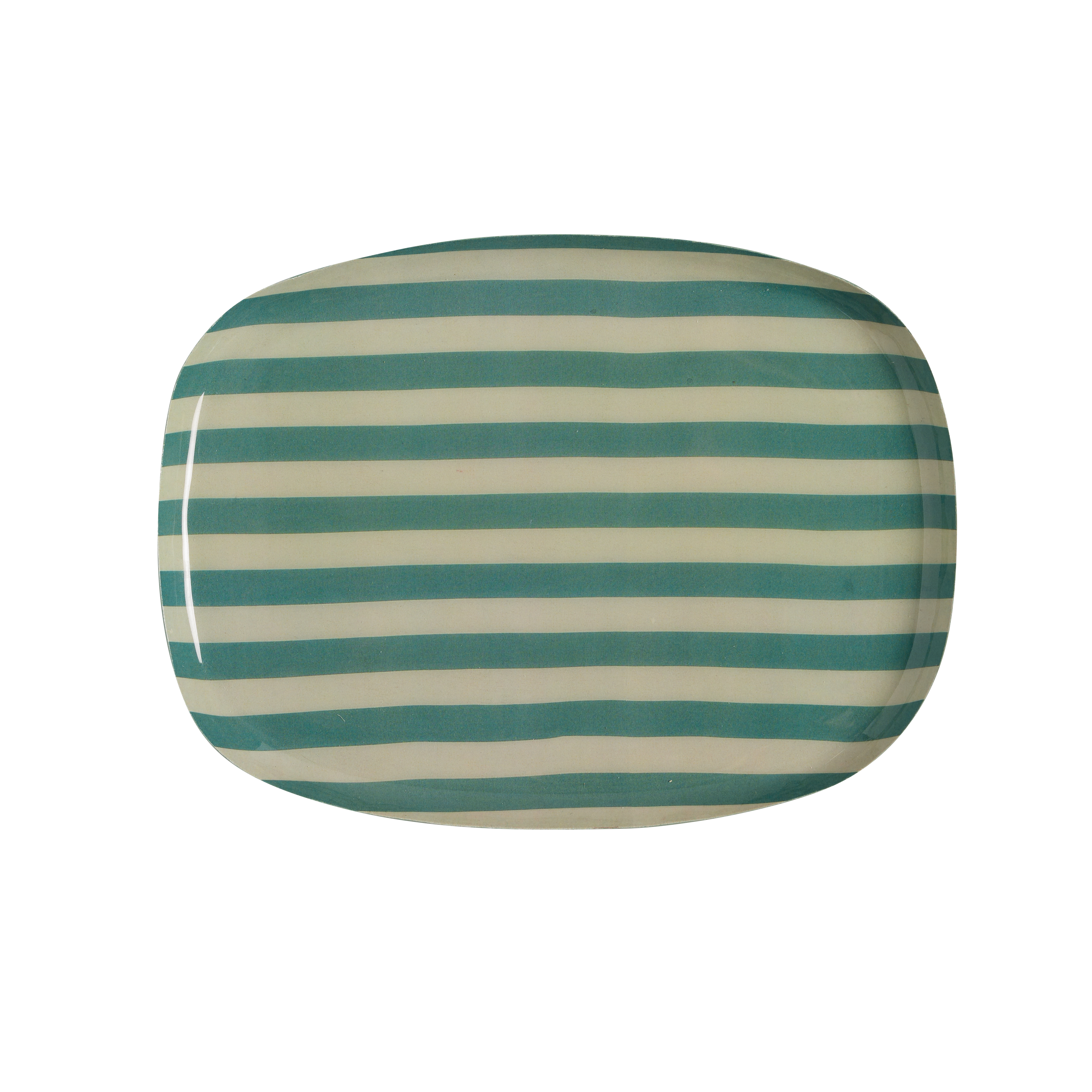 Coffee Tray 25 cm - Emerald Stripes