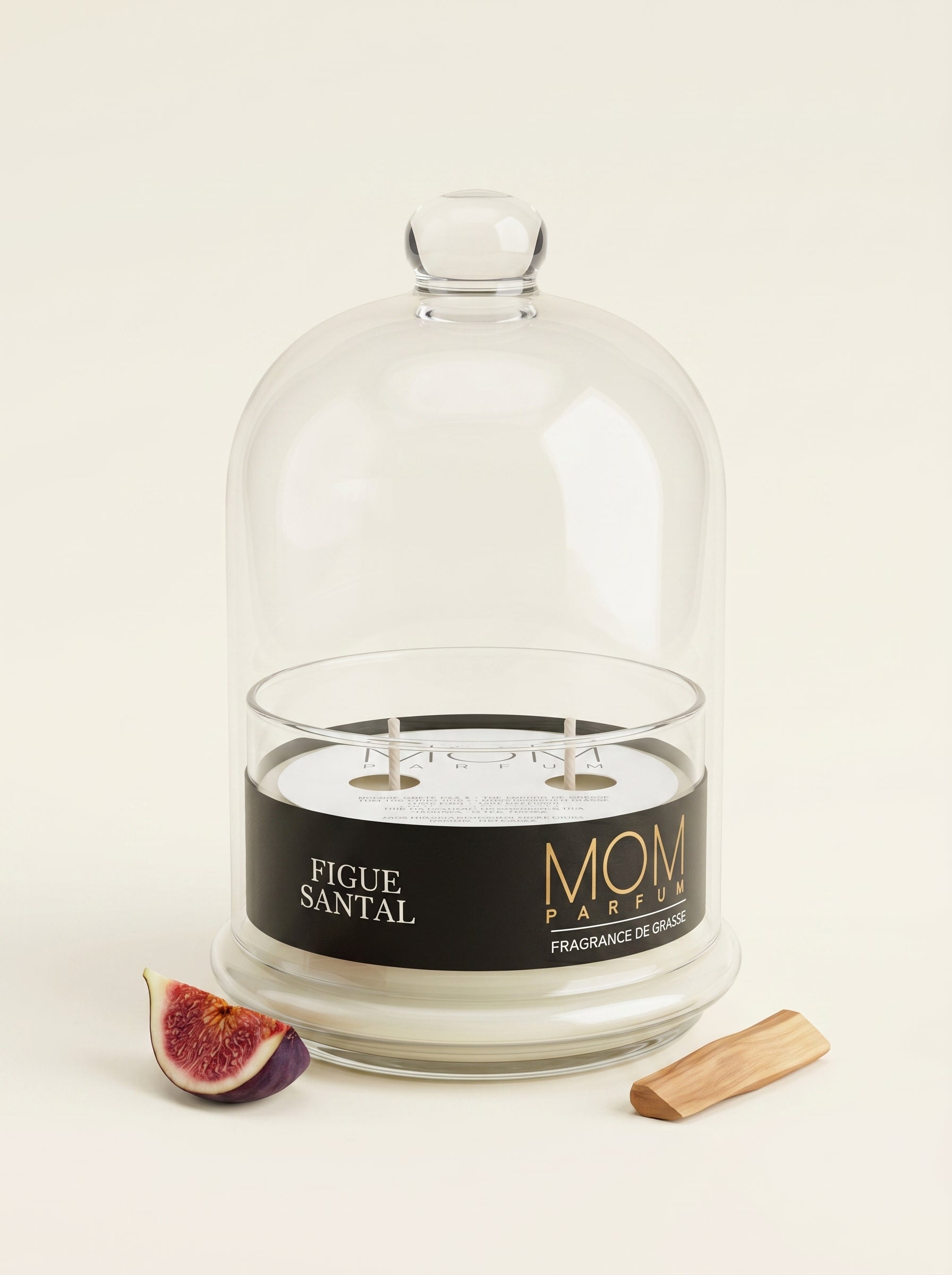 SIGNATURE FIG AND SANDALWOOD SCENTED CANDLE WITH BELL