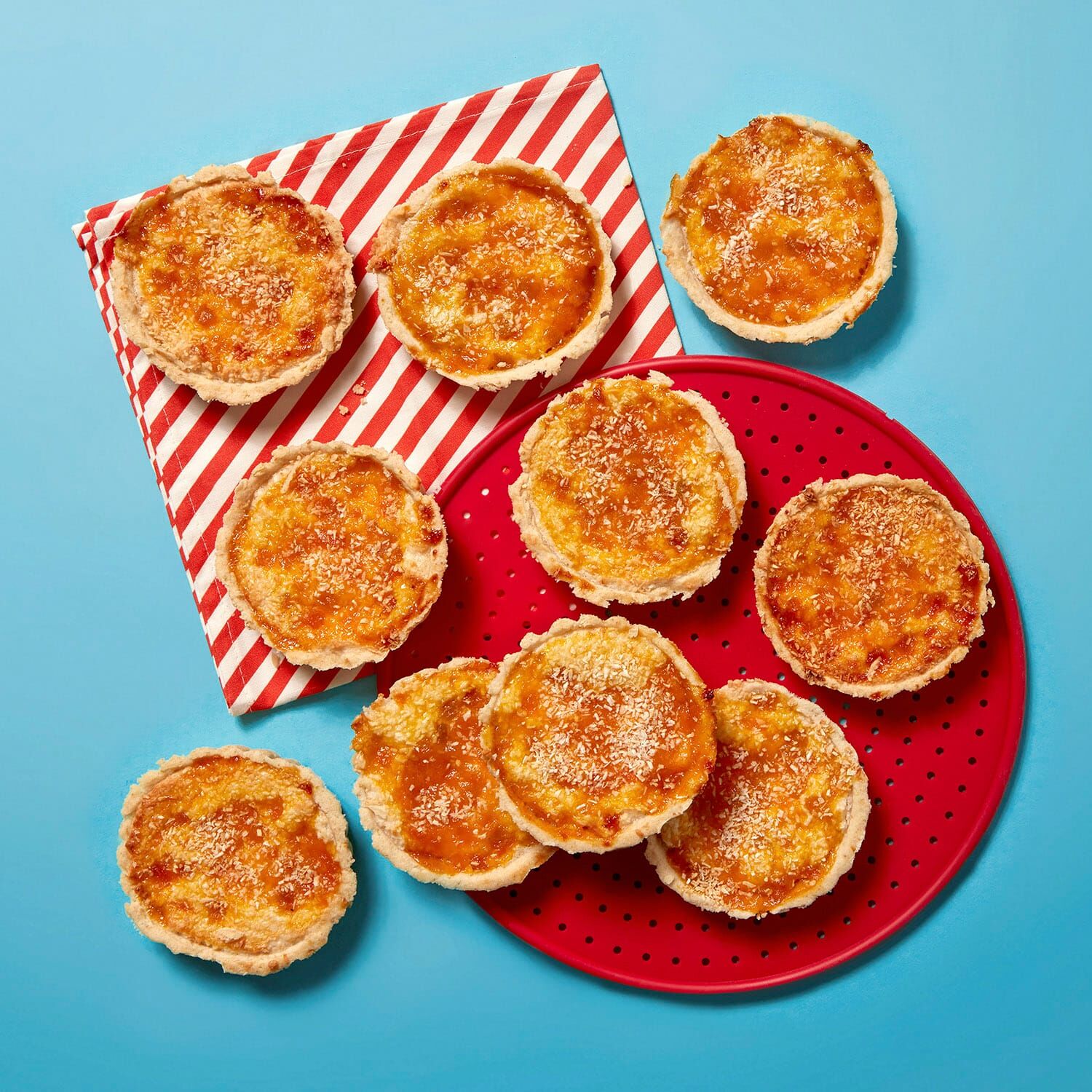 Caramelised Peach and Coconut Tart