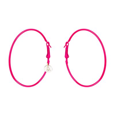 Mix and Match Neon Hoops - Pink