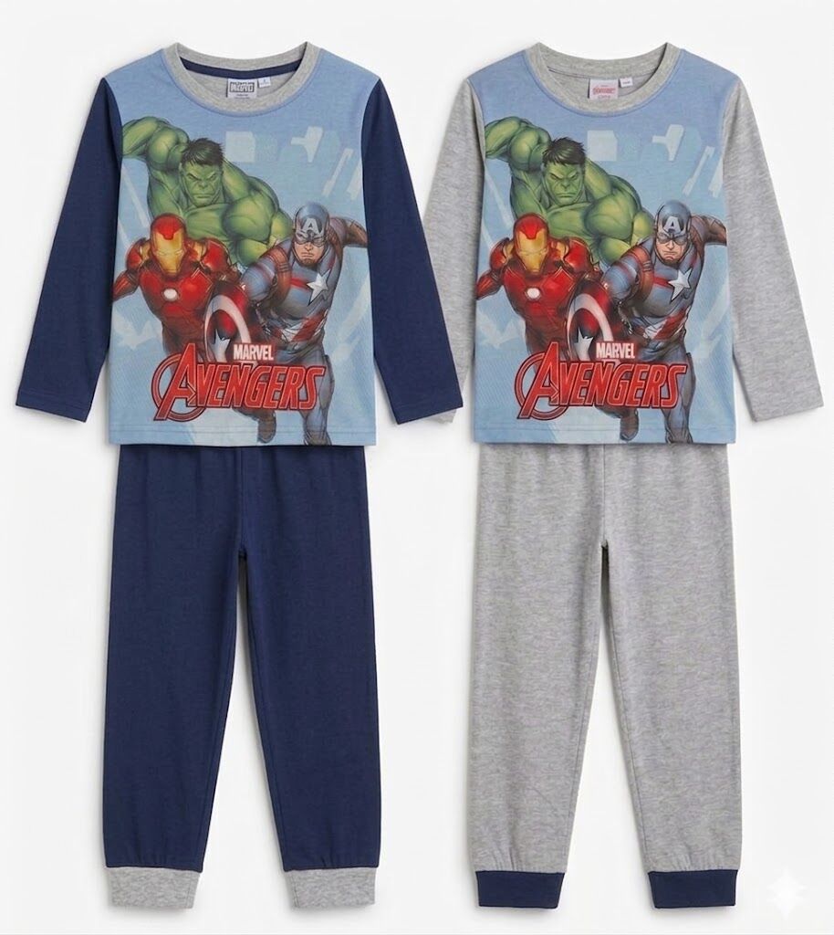 Marvel Avengers Pyjama-Sets für Kinder – Zweifarbige Auswahl