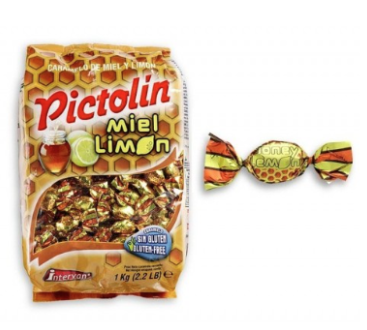 PICTOLIN Lemon-flavored honey candies – 1kg bag
