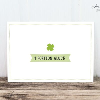 Postcard: portion of luck