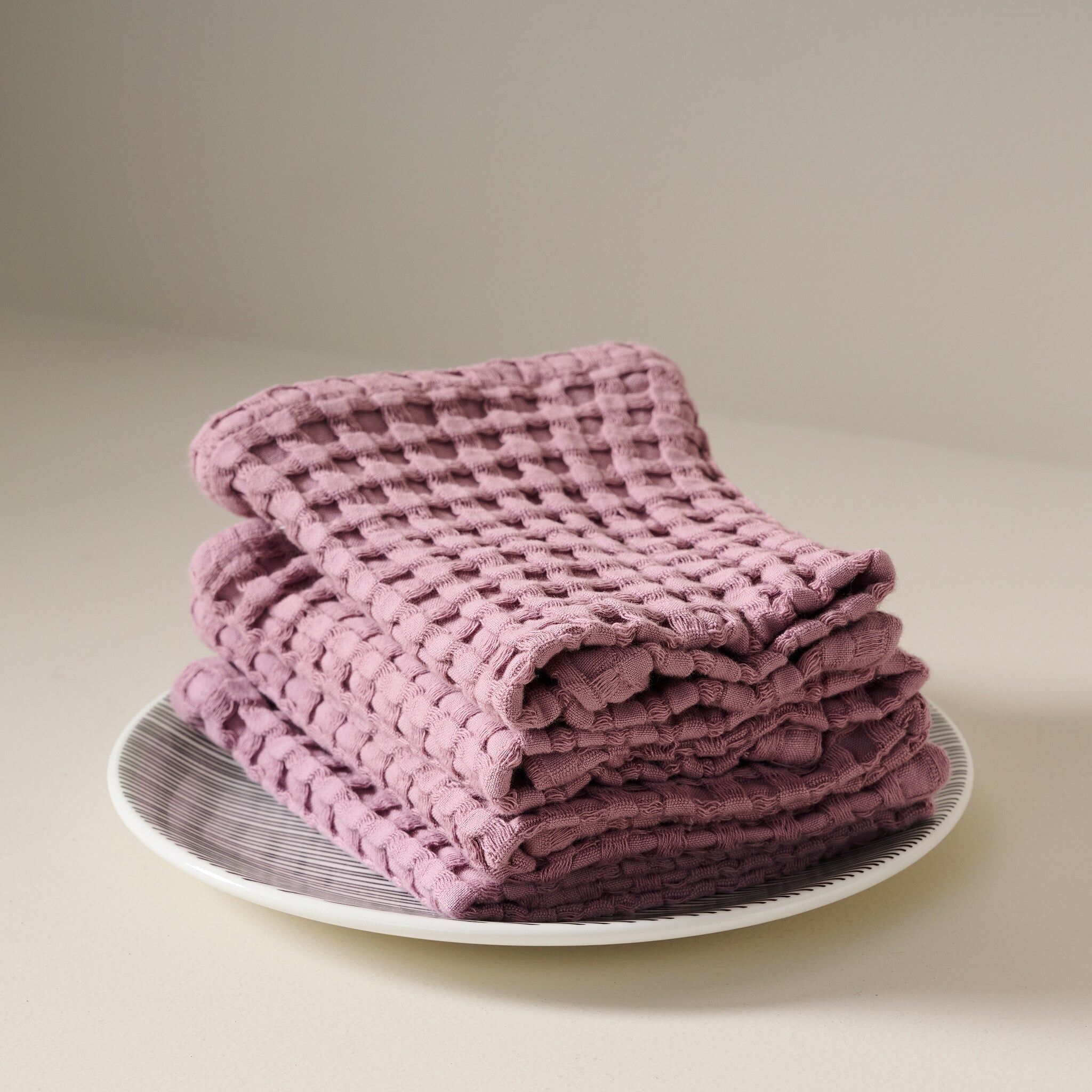 Mellow Mauve | Cotton | Waffle | Face Towel