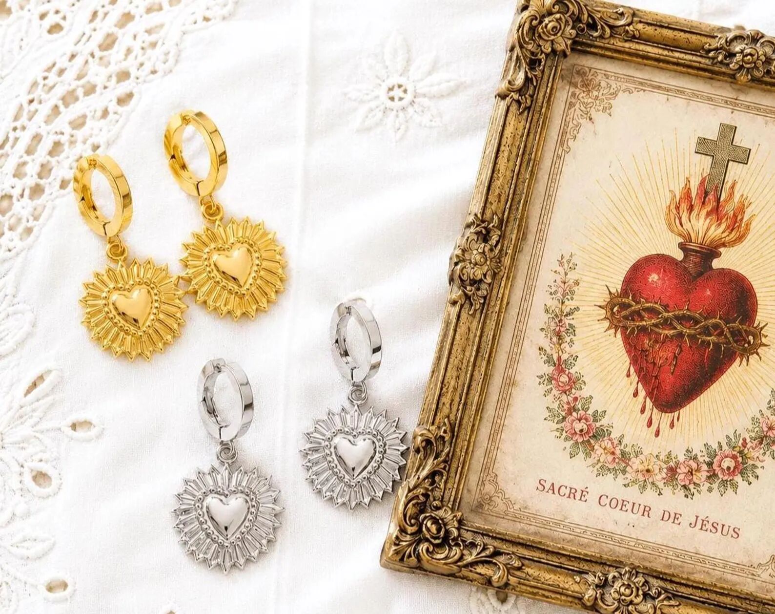 Sacred Heart Earrings