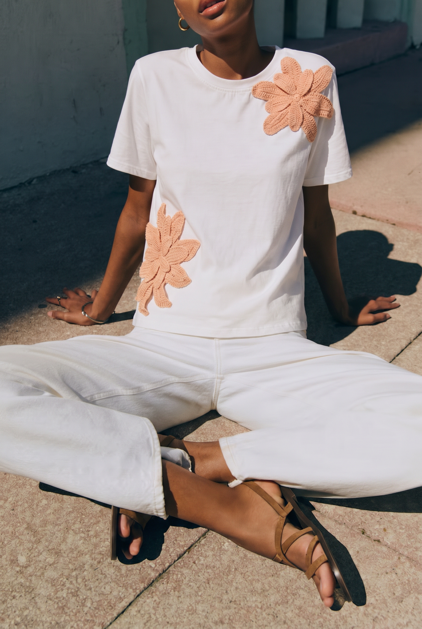 Camiseta con flores 01-2