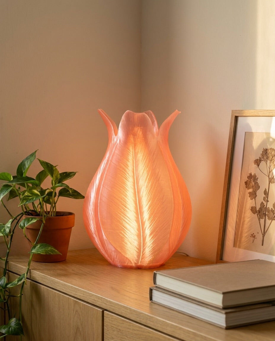 Blossom Table Lamp – Flower-shaped mushroom lamp in 3 colors