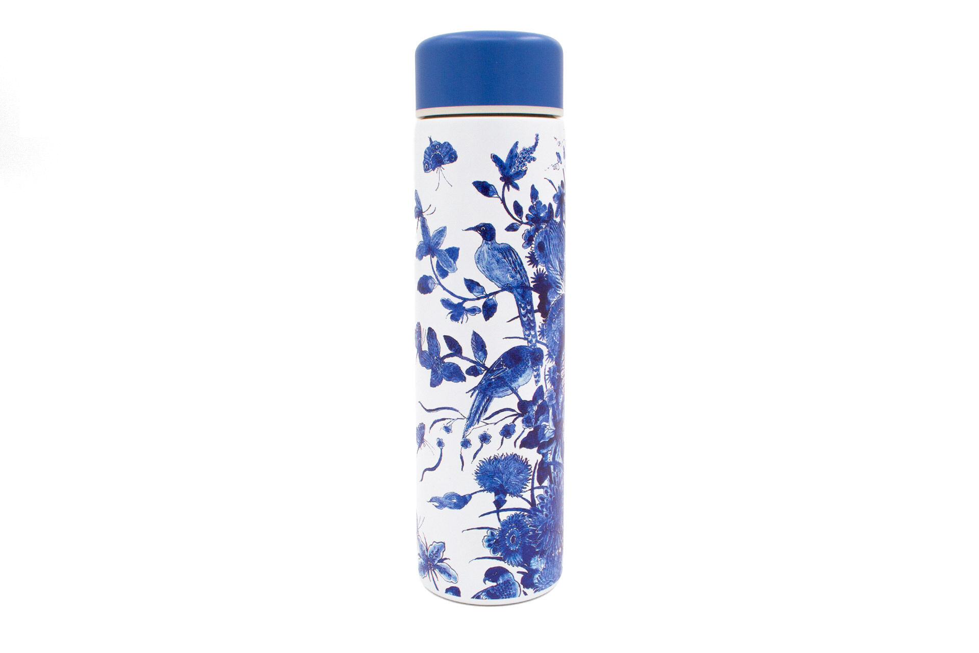 Stainless Steel Thermos Flask - Delfts Blue - Birds - 250 ML