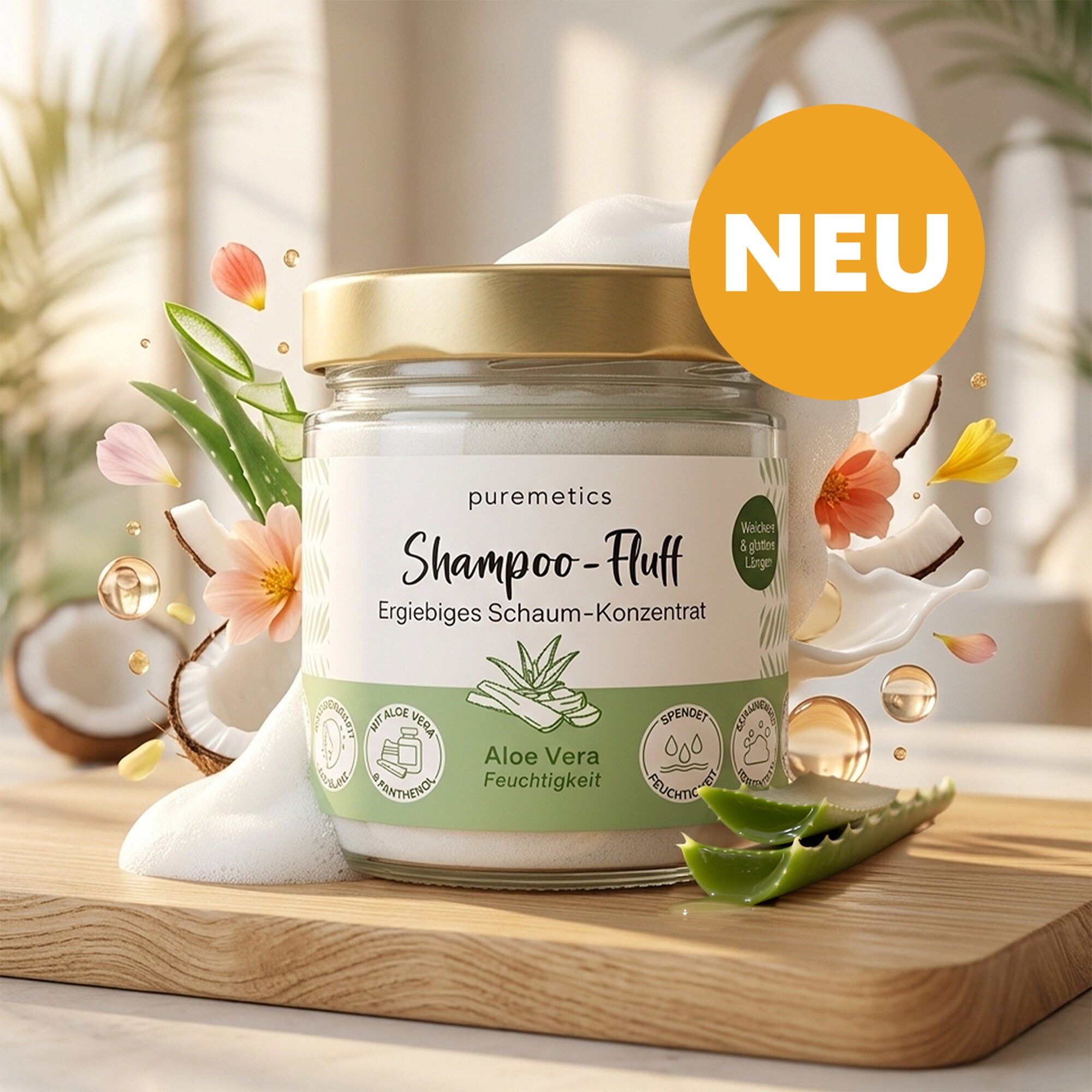 Moisturizing Shampoo Fluff ‘Aloe Vera’